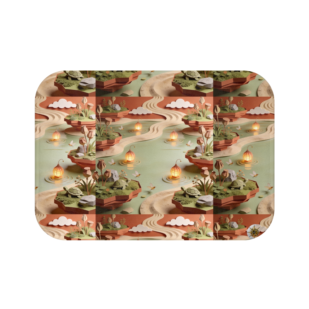 HD Lantern Pond Memory-Foam Bath Mat — additional view