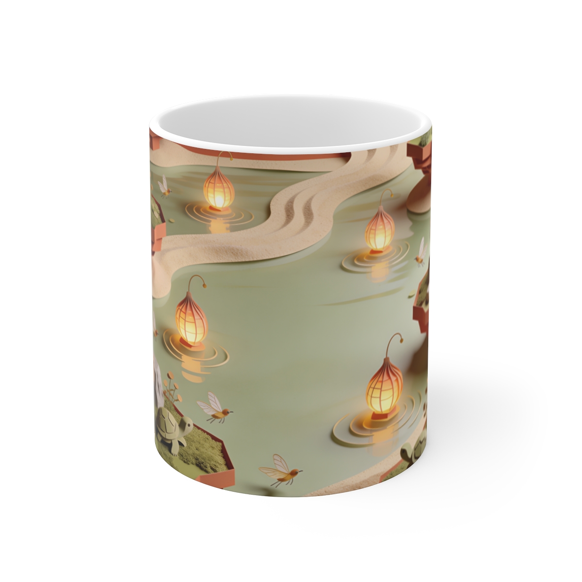 HD Lantern Pond Ceramic Mug 11oz