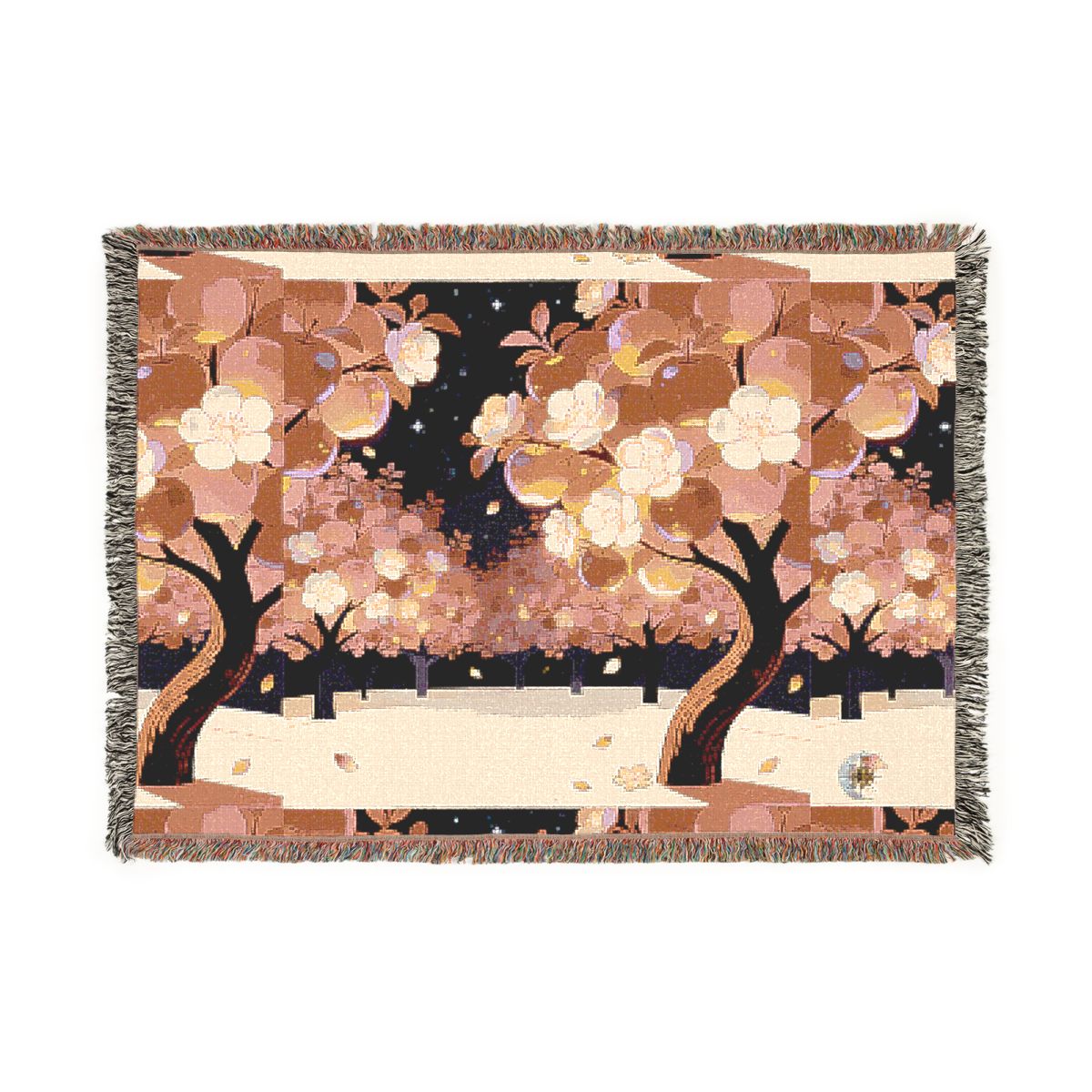 HD Emberblossom Orchard 100% Cotton Woven Blanket