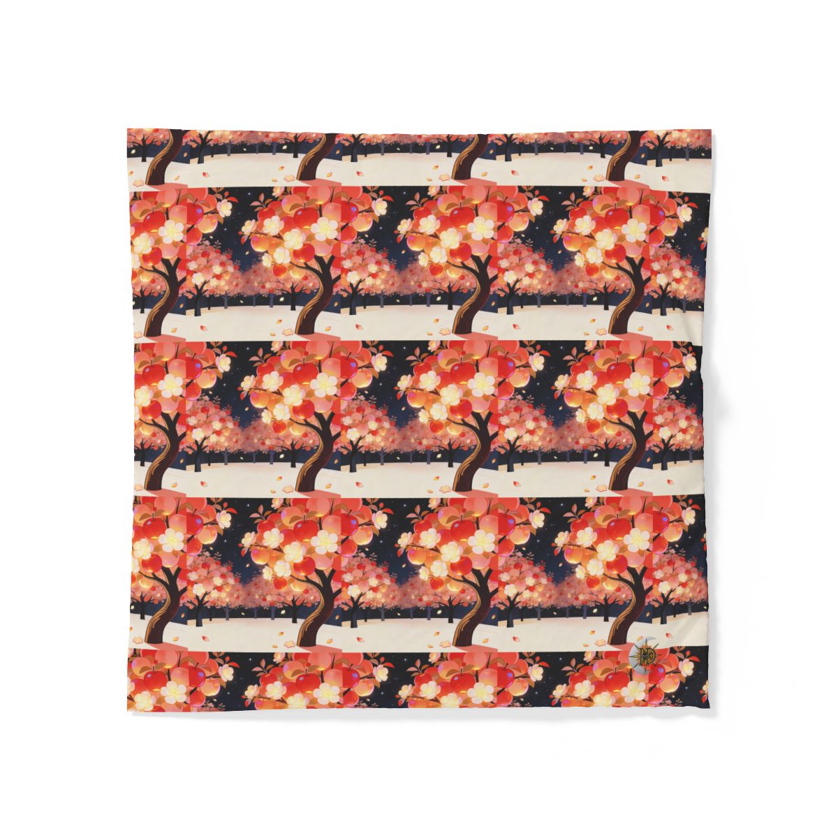 HD Emberblossom Orchard 100% Cotton Duvet Cover — additional view