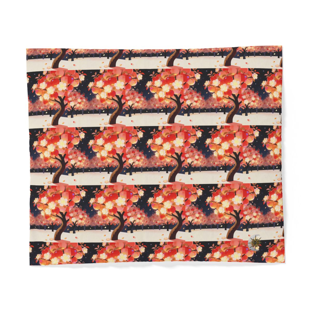 HD Emberblossom Orchard 100% Cotton Duvet Cover — additional view