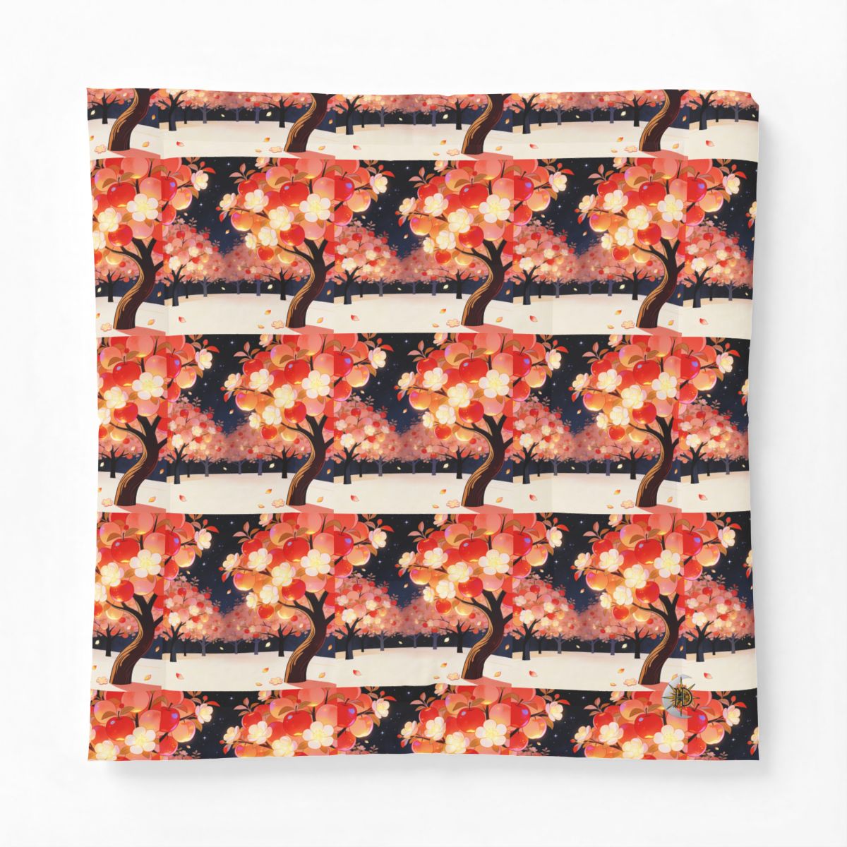 HD Emberblossom Orchard Cotton-Shell Comforter — additional view