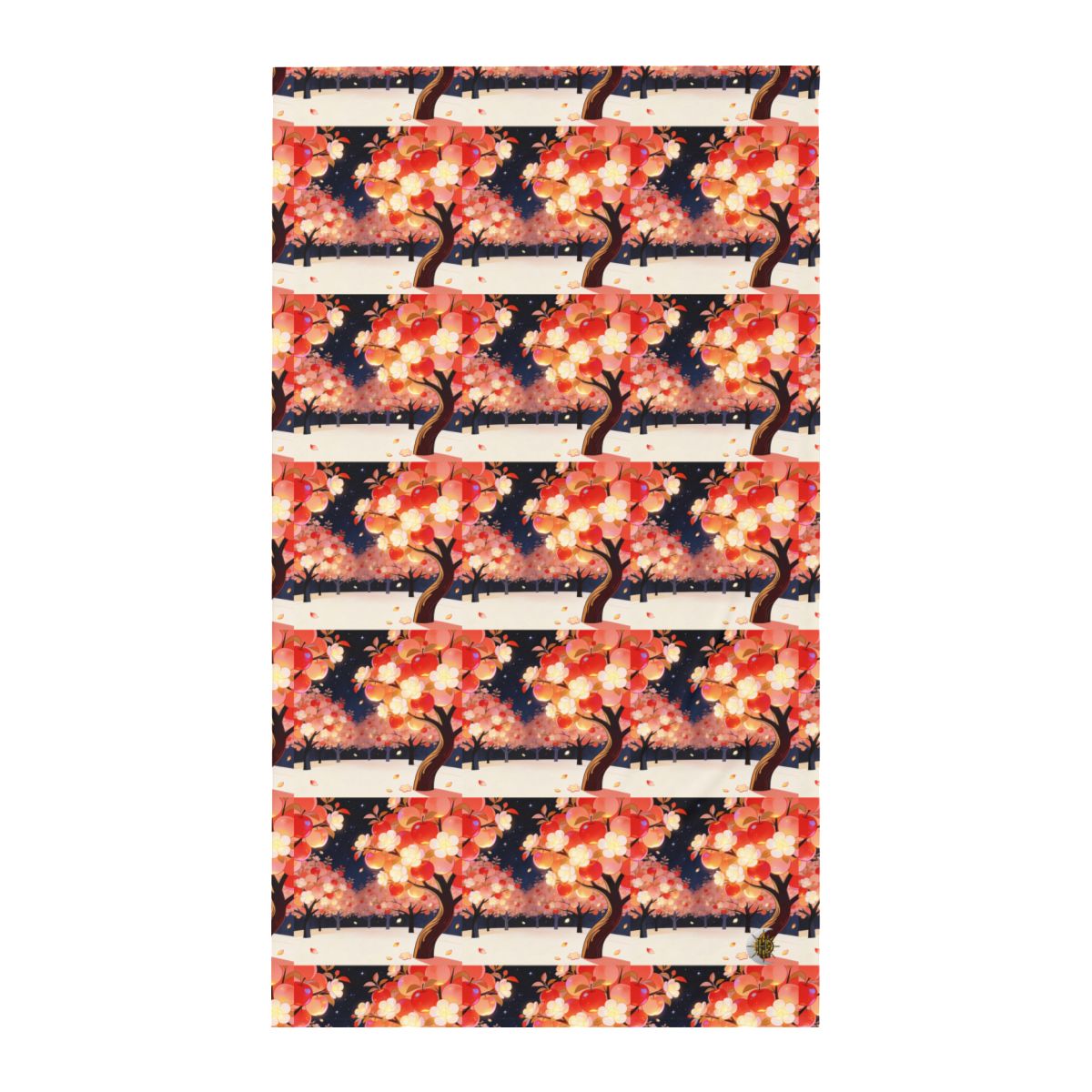 HD Emberblossom Orchard Twin Jersey Flat Sheet