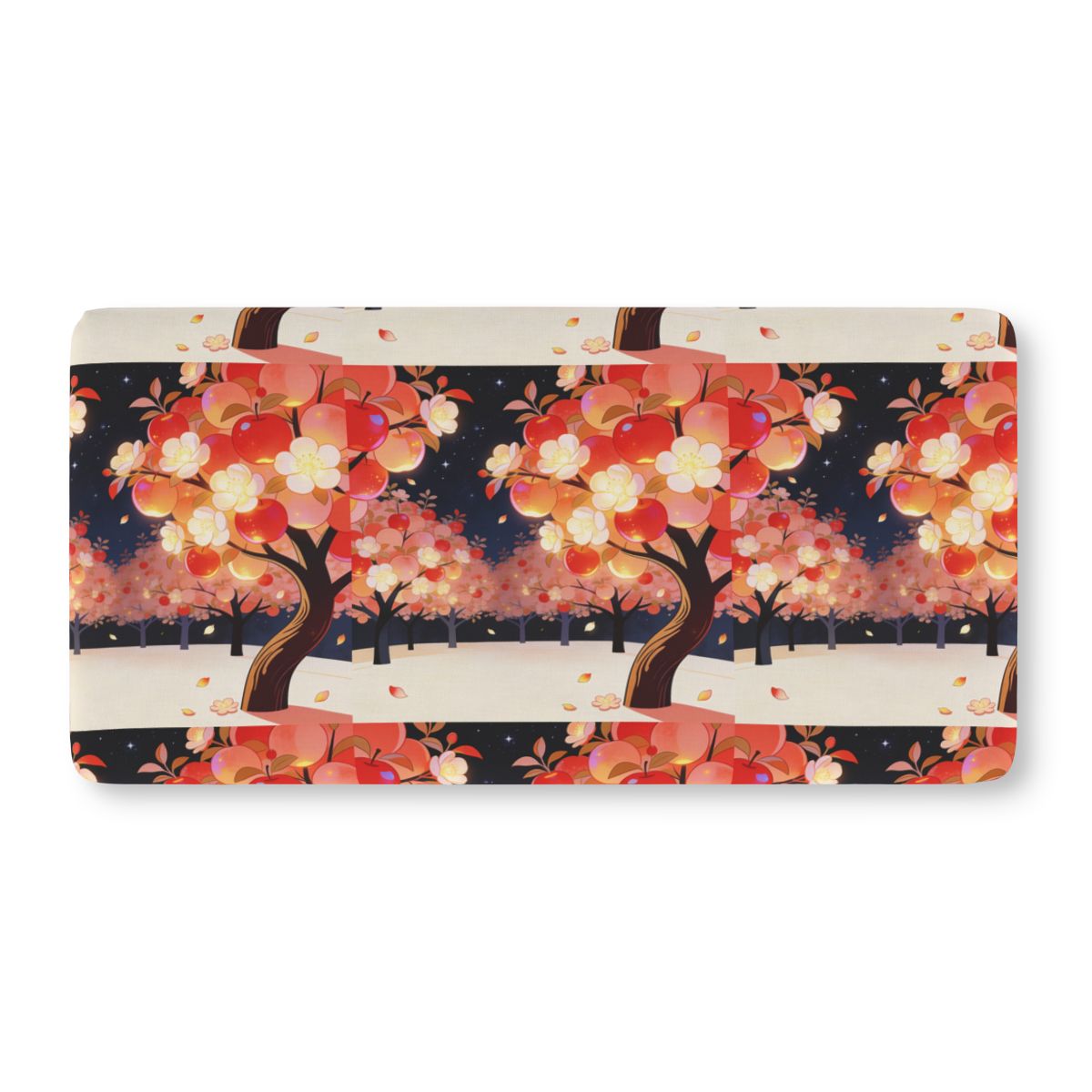 HD Emberblossom Orchard Fitted Crib Sheet — additional view