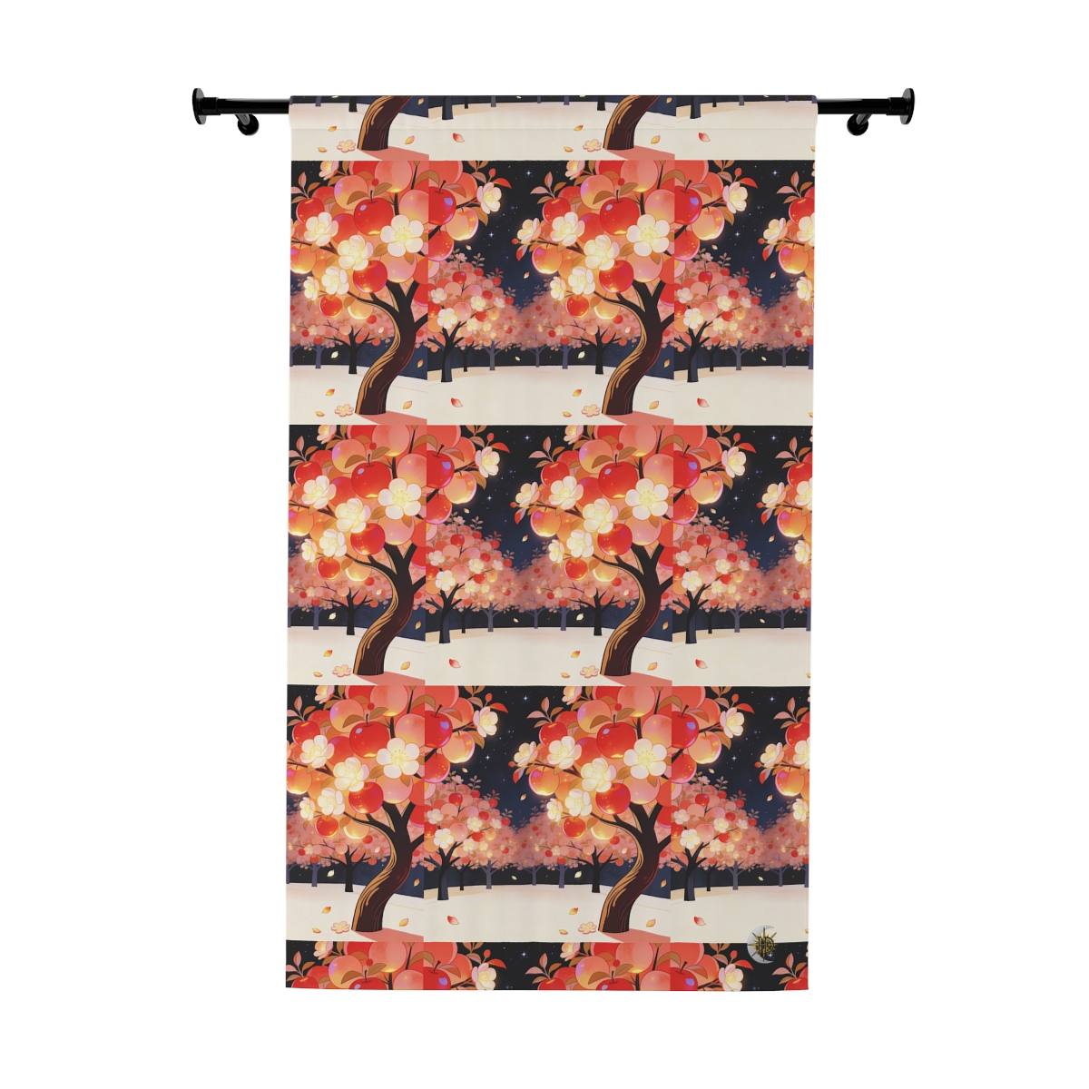 HD Emberblossom Orchard Blackout Window Curtain Panel