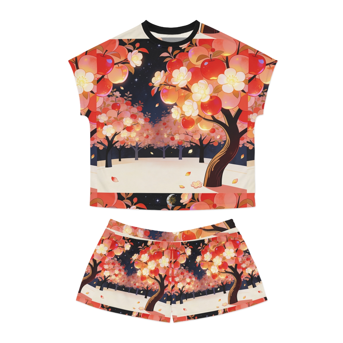 HD Emberblossom Orchard Women’s Short Pajama Set