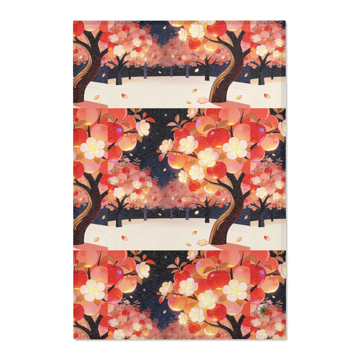 HD Emberblossom Orchard Polyester Chenille Area Rug