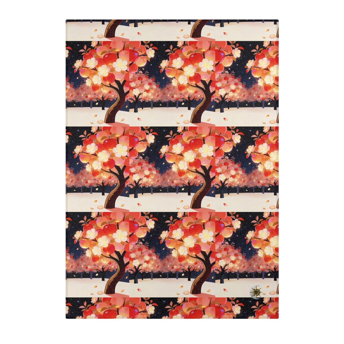 HD Emberblossom Orchard Polyester Chenille Area Rug — additional view