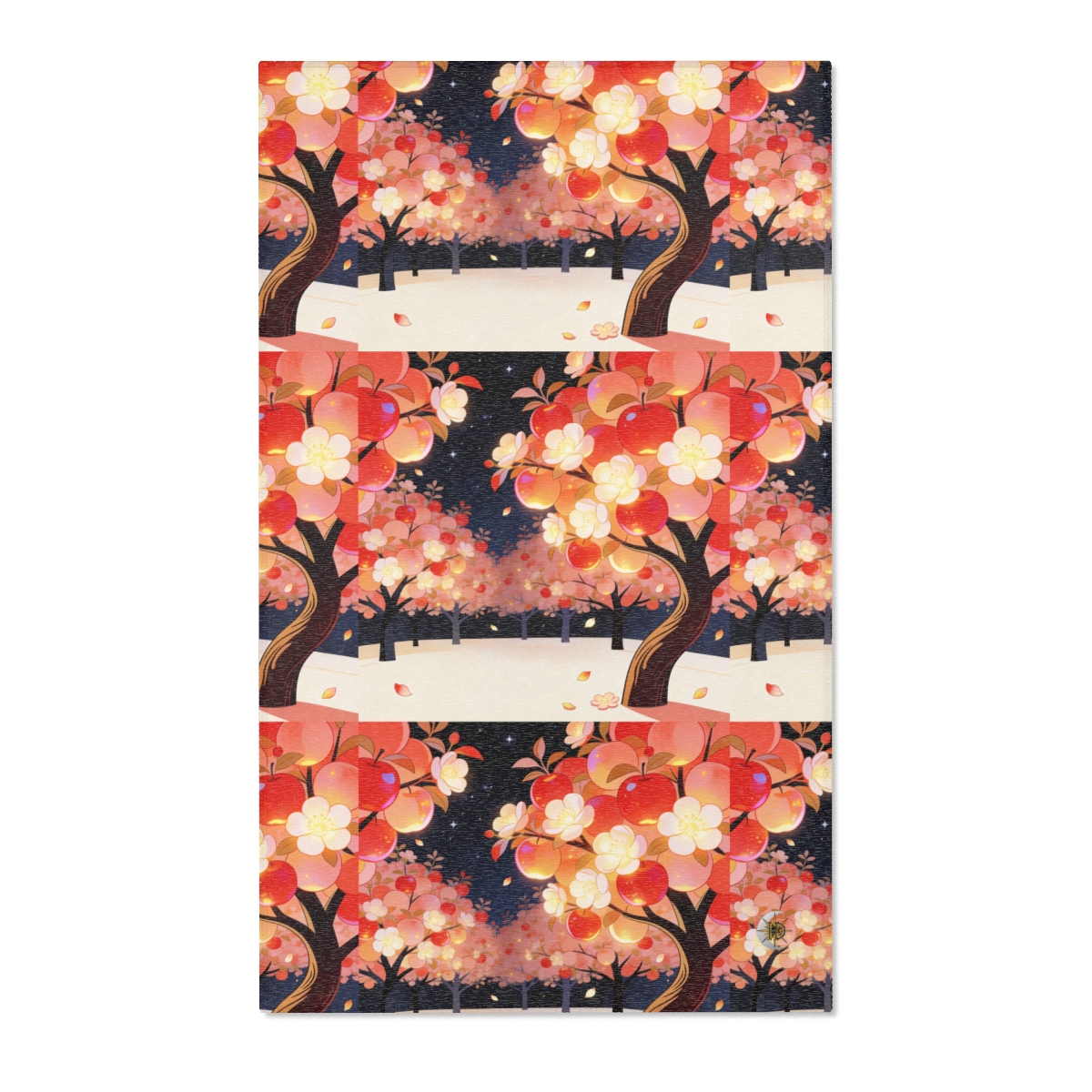 HD Emberblossom Orchard Polyester Chenille Area Rug — additional view