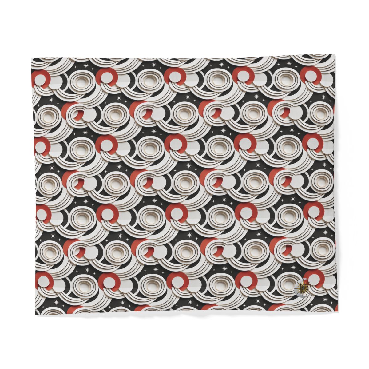 HD Paper Orbit 100% Cotton Duvet Cover — additional view