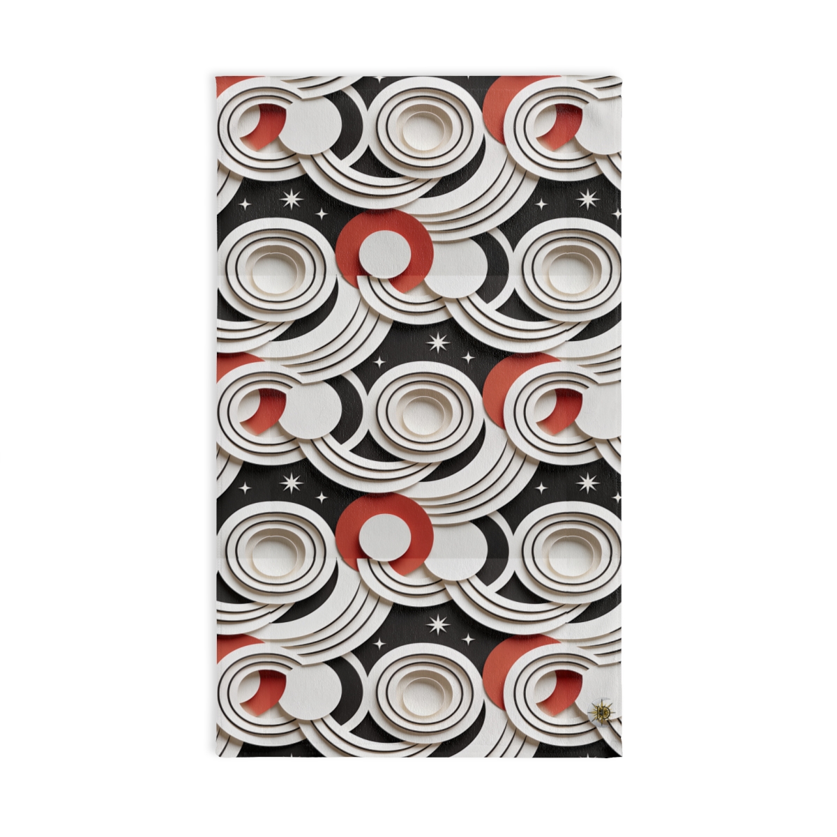 HD Paper Orbit Printed Hand Towel