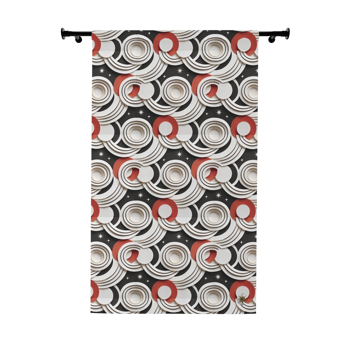 HD Paper Orbit Blackout Window Curtain Panel