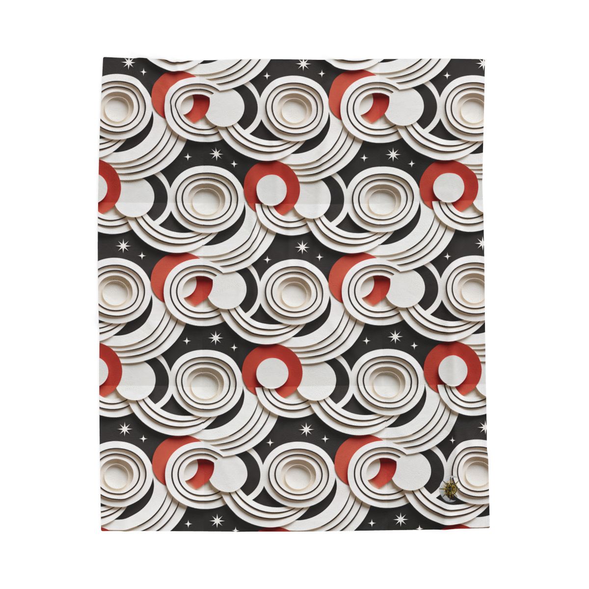 HD Paper Orbit Velveteen Plush Blanket — additional view