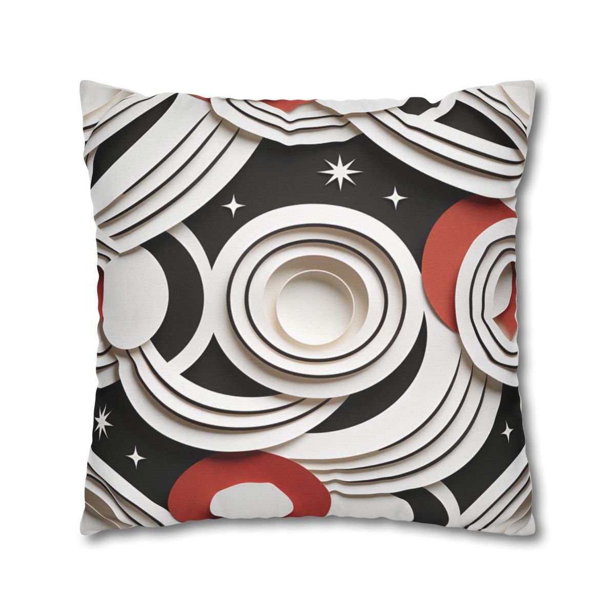 HD Paper Orbit Square Polyester Pillow Cover — additional view