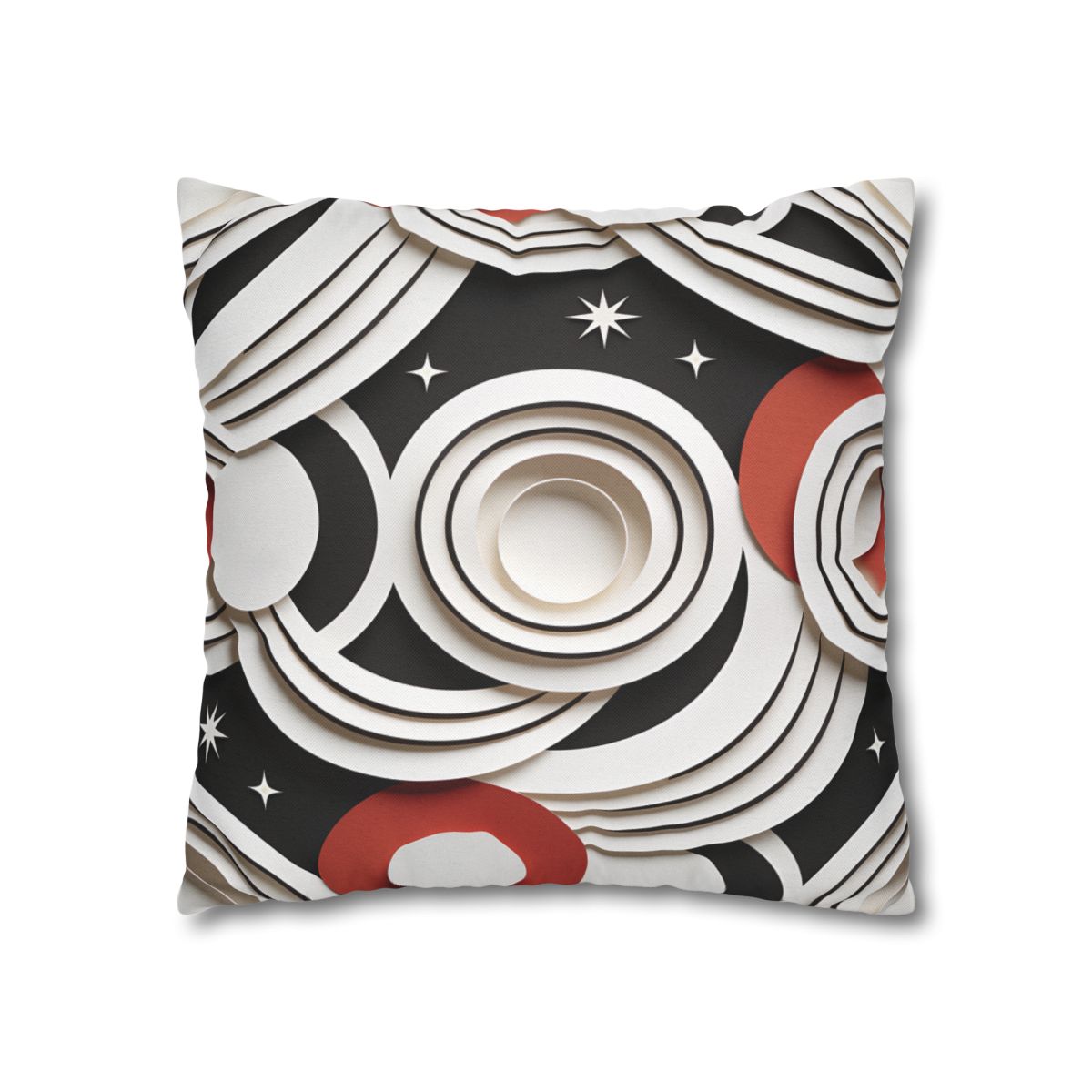 HD Paper Orbit Square Polyester Pillow Cover — additional view