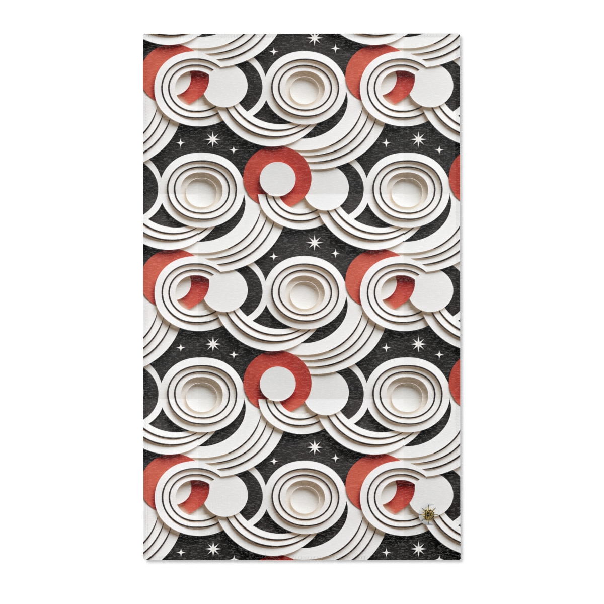 HD Paper Orbit Polyester Chenille Area Rug — additional view