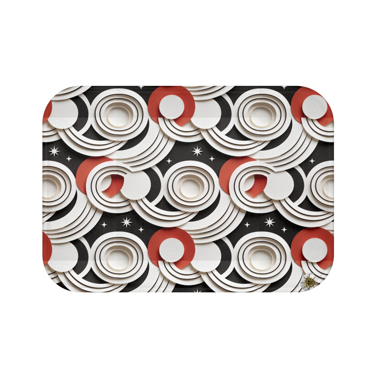 HD Paper Orbit Memory-Foam Bath Mat — additional view