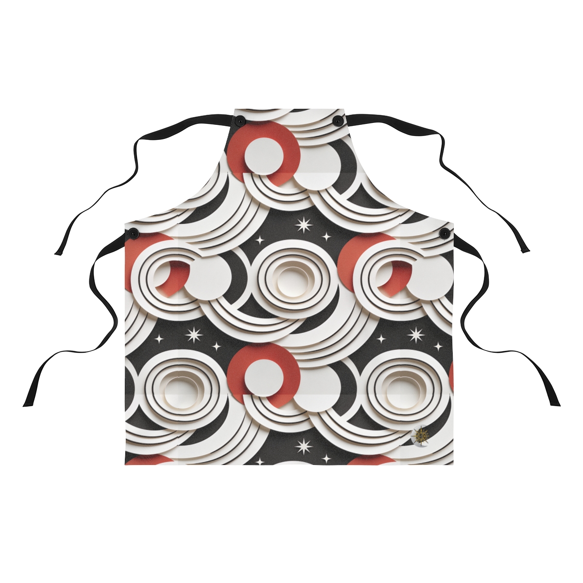 HD Paper Orbit Polyester Kitchen Apron