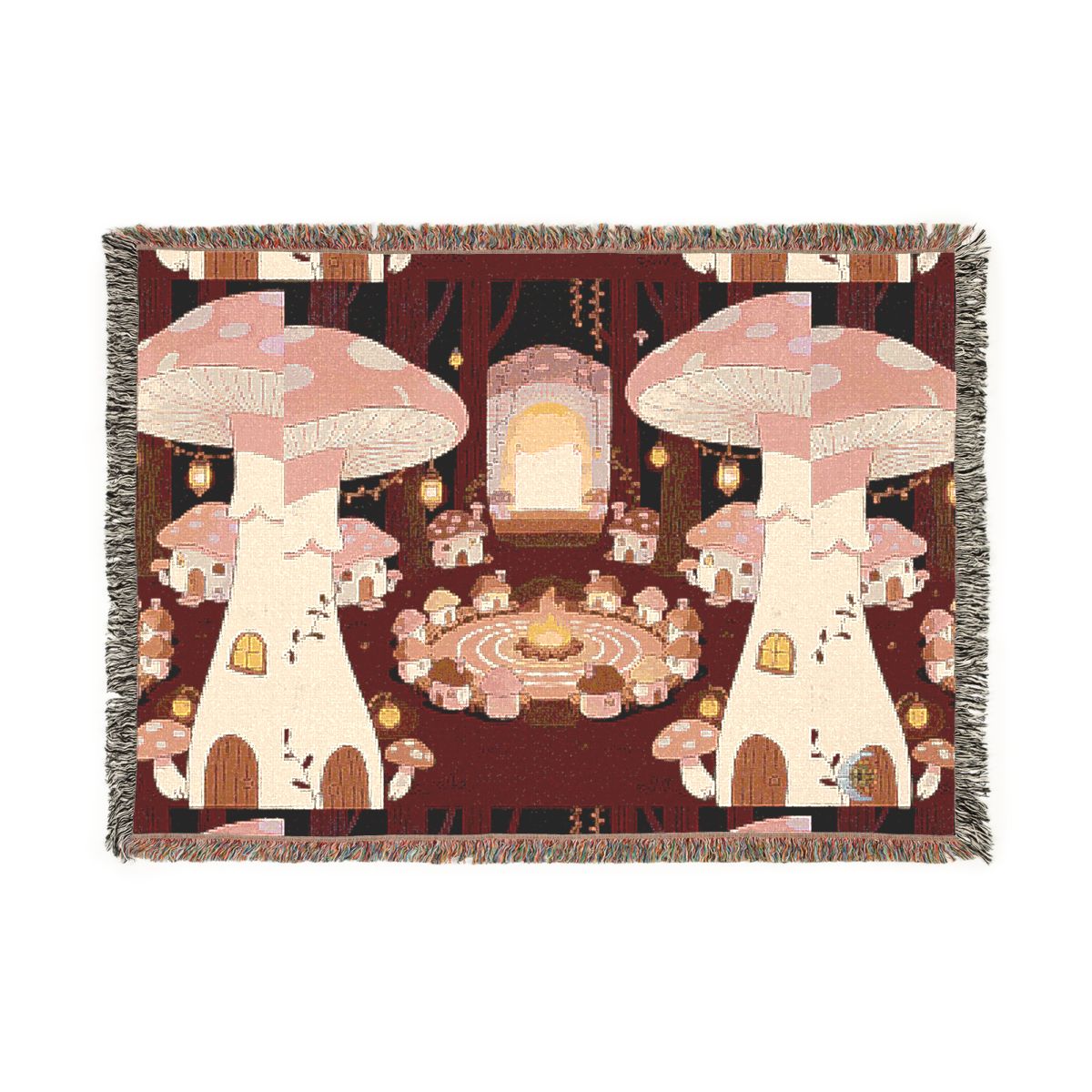 HD Hearthwood Village 100% Cotton Woven Blanket