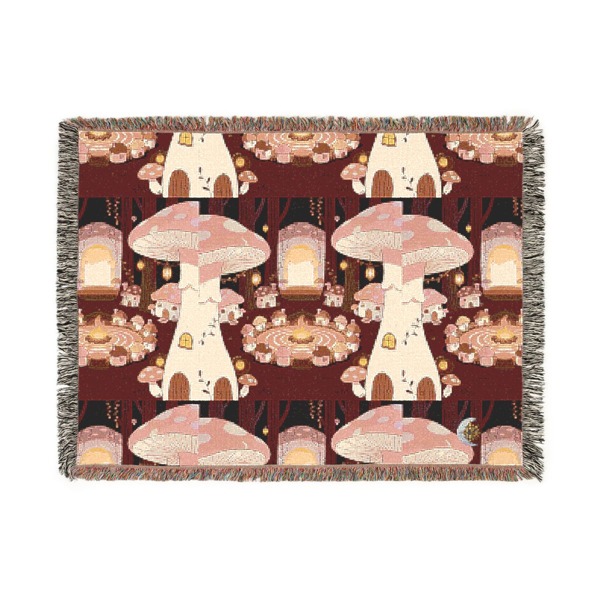 HD Hearthwood Village 100% Cotton Woven Blanket — additional view