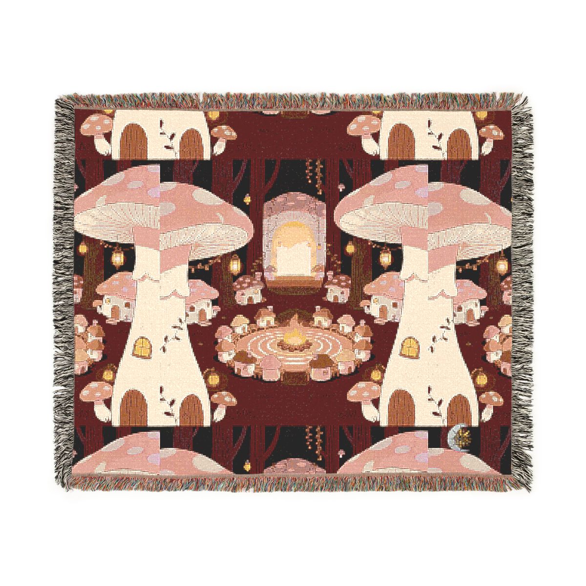 HD Hearthwood Village 100% Cotton Woven Blanket — additional view