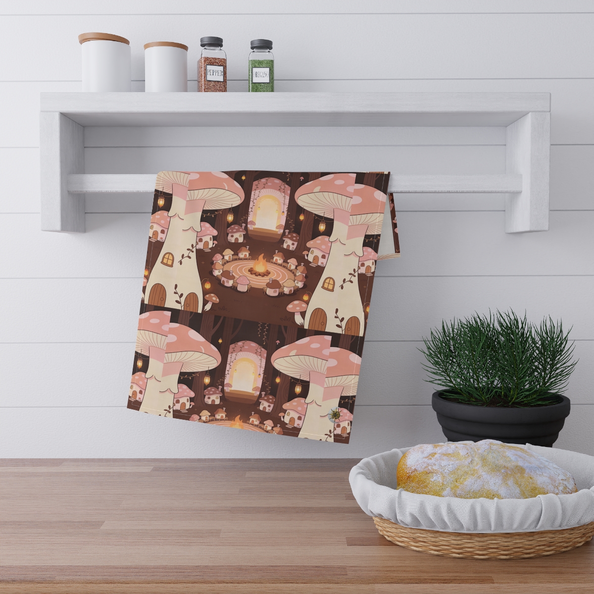 HD Hearthwood Village 100% Cotton Twill Tea Towel