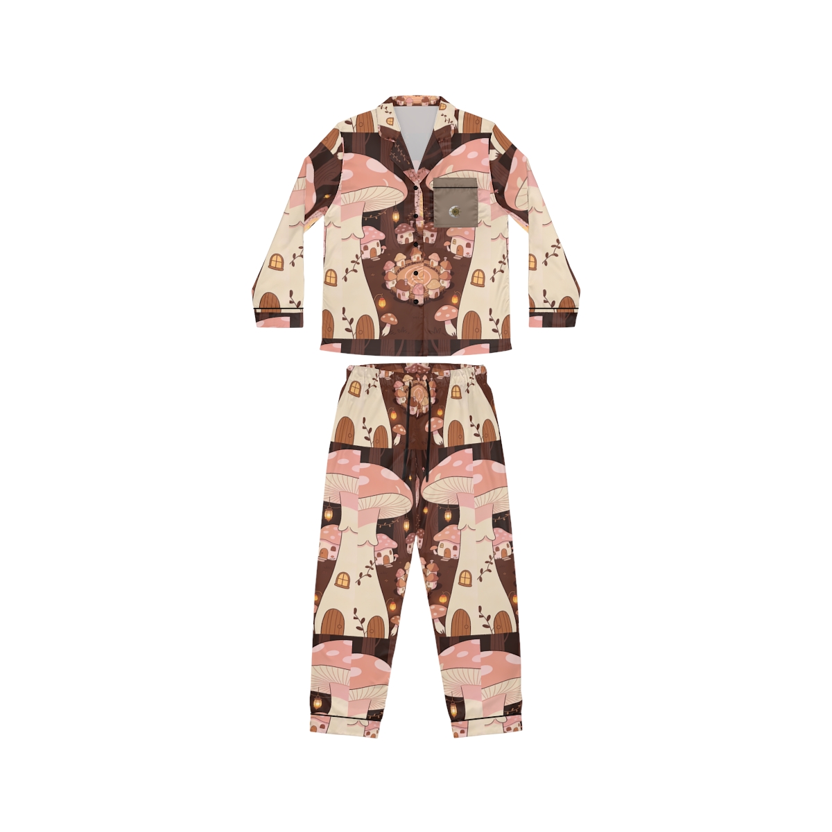 HD Hearthwood Village Women’s Satin Pajama Set