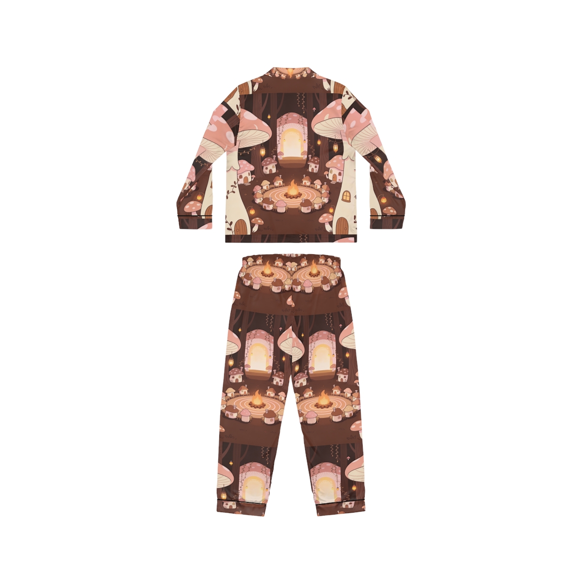 HD Hearthwood Village Women’s Satin Pajama Set — additional view