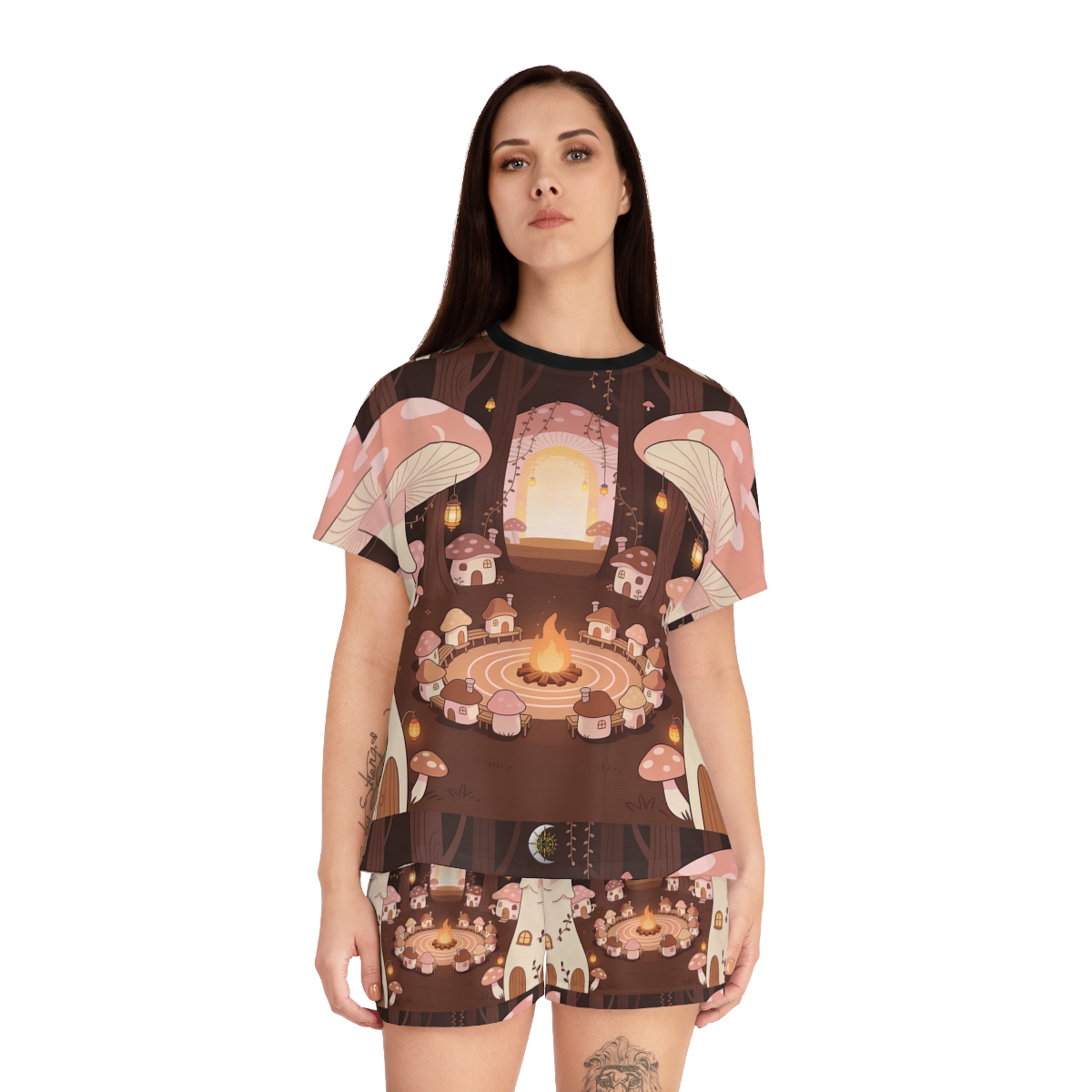 HD Hearthwood Village Women’s Short Pajama Set — additional view