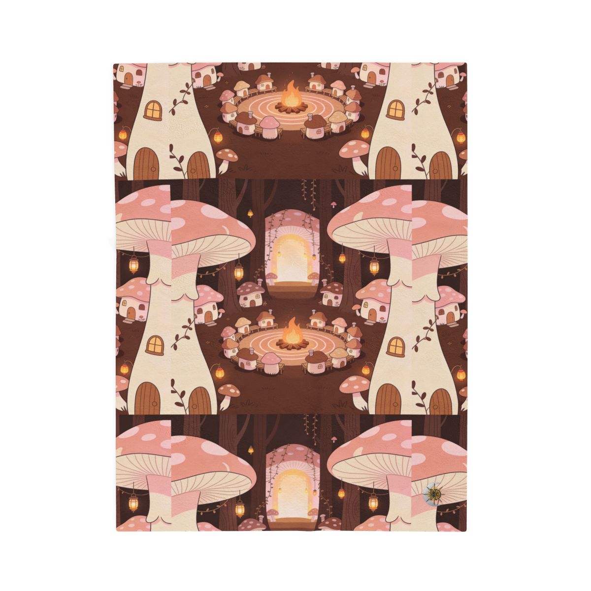 HD Hearthwood Village Velveteen Plush Blanket