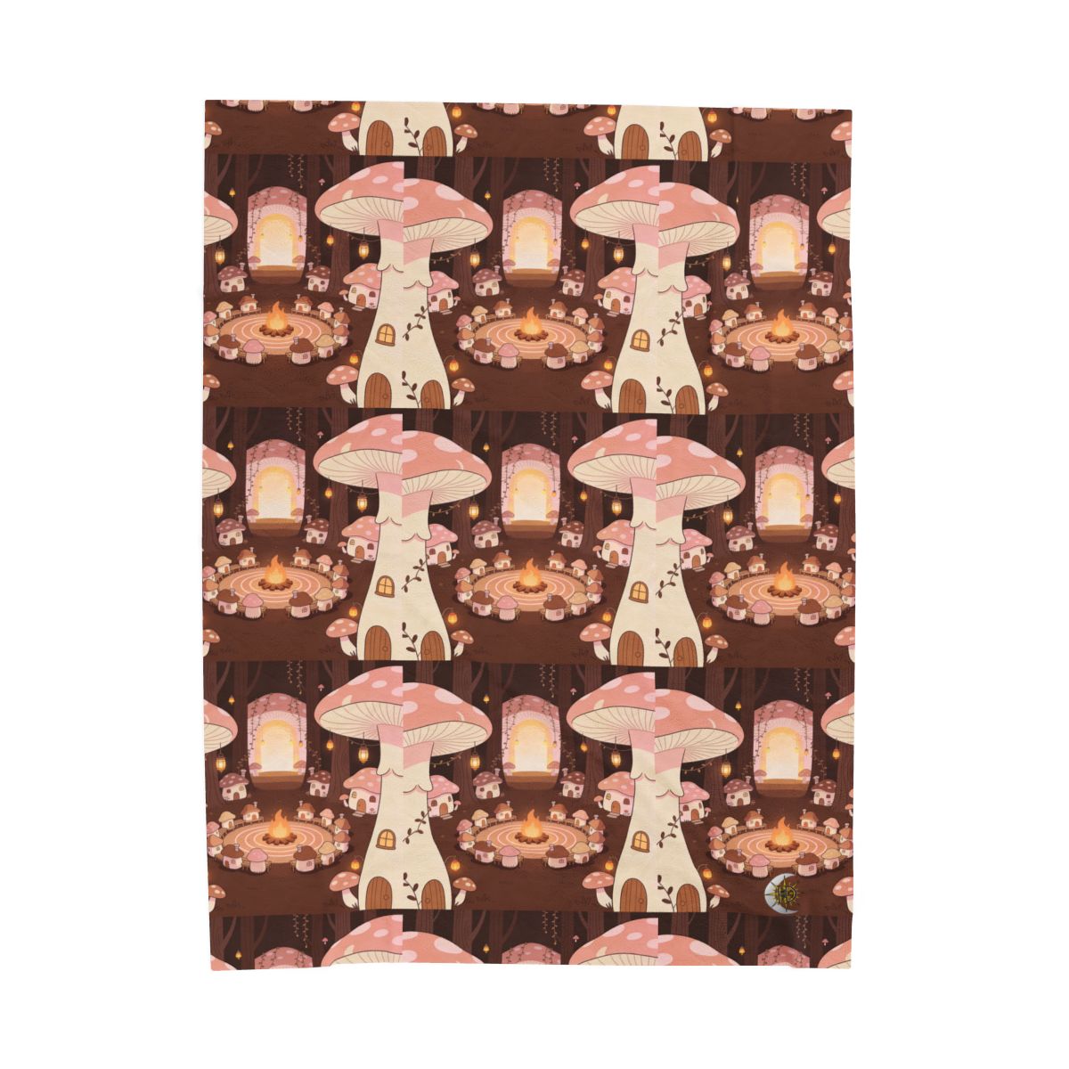 HD Hearthwood Village Velveteen Plush Blanket — additional view