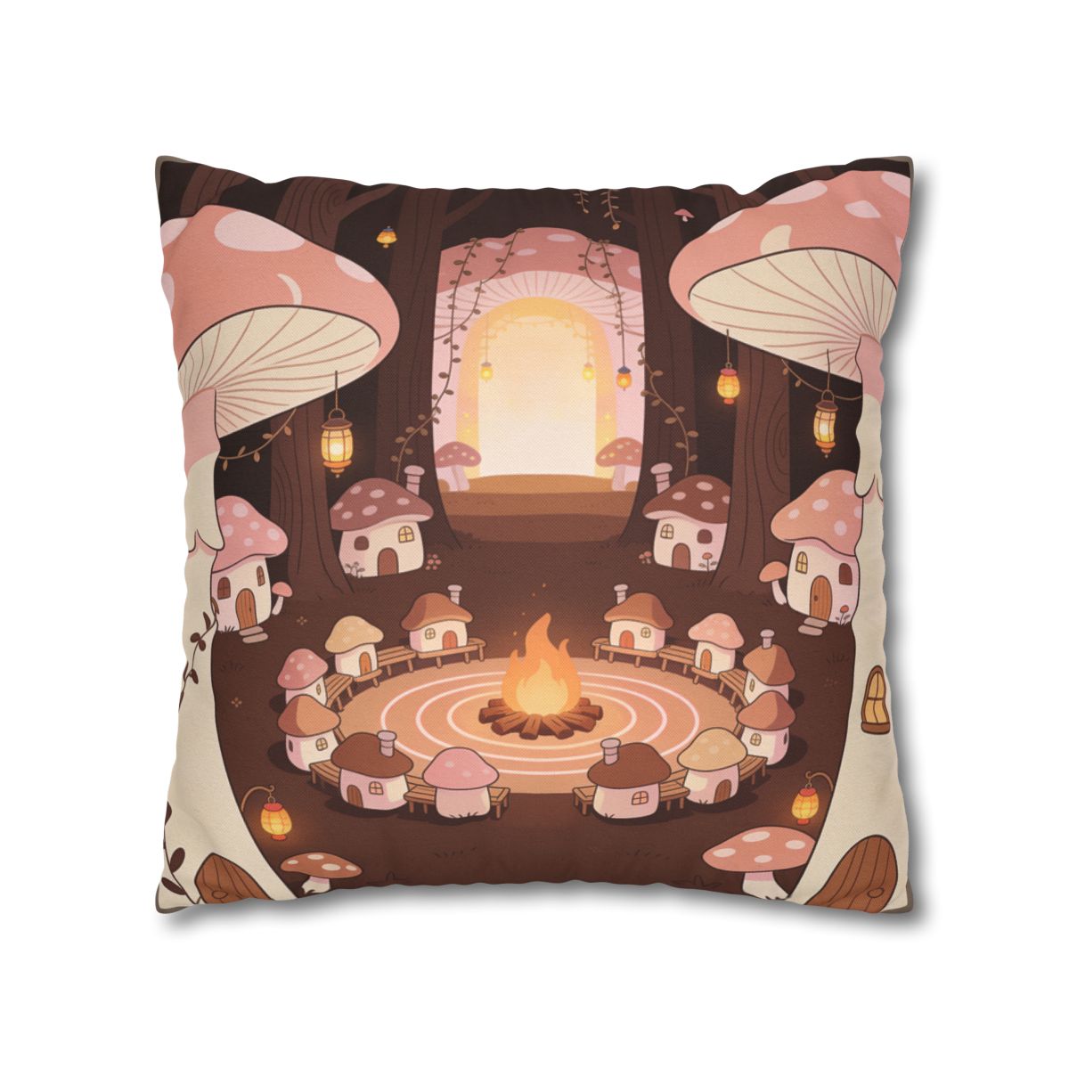 HD Hearthwood Village Square Polyester Pillow Cover — additional view