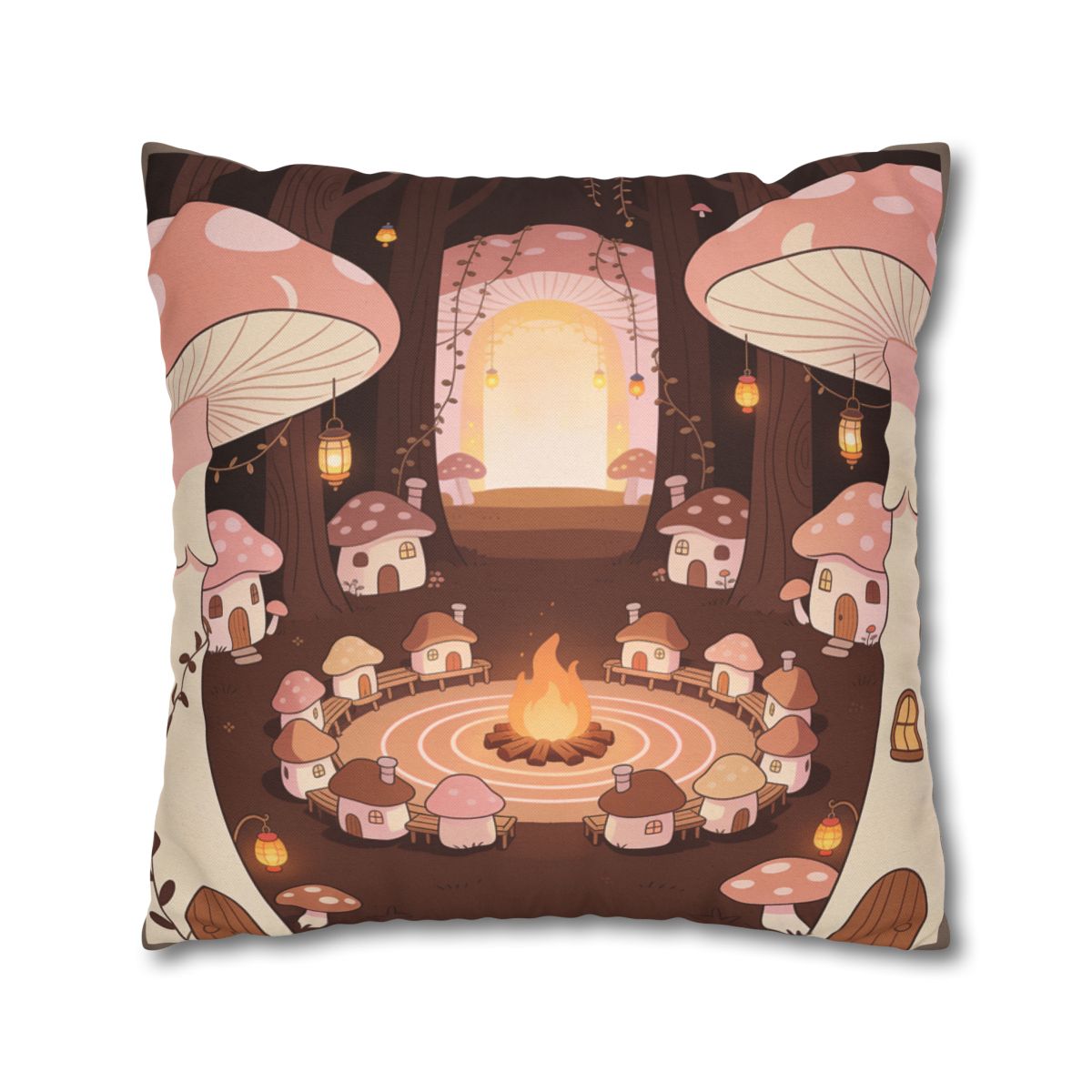 HD Hearthwood Village Square Polyester Pillow Cover — additional view