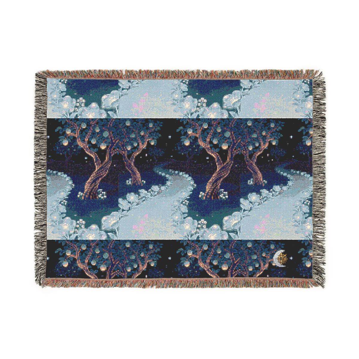 HD Starlit Orchard 100% Cotton Woven Blanket — additional view