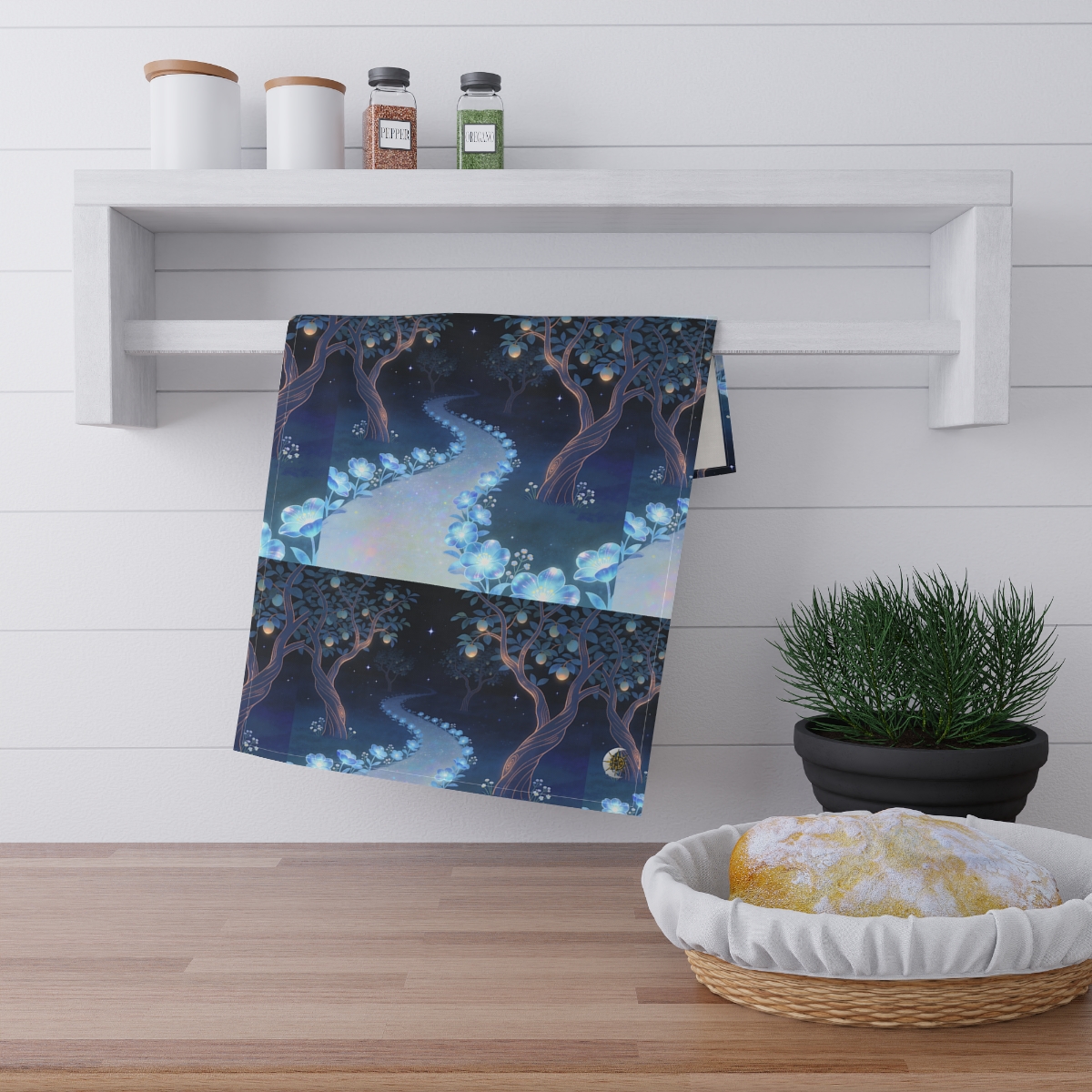 HD Starlit Orchard 100% Cotton Twill Tea Towel