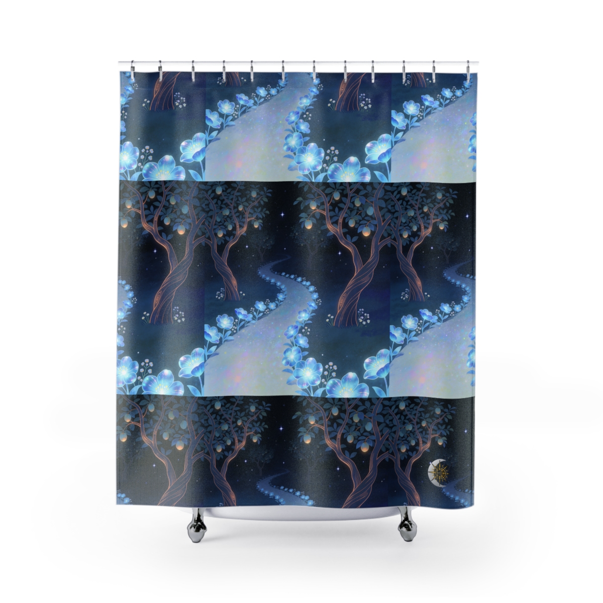 HD Starlit Orchard Shower Curtain