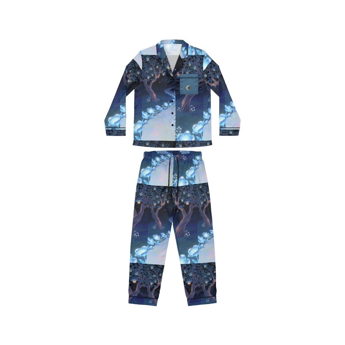 HD Starlit Orchard Women’s Satin Pajama Set