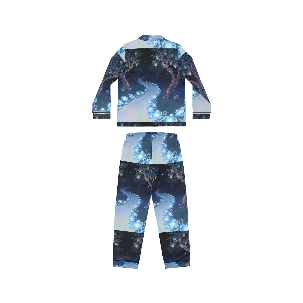 HD Starlit Orchard Women’s Satin Pajama Set — additional view