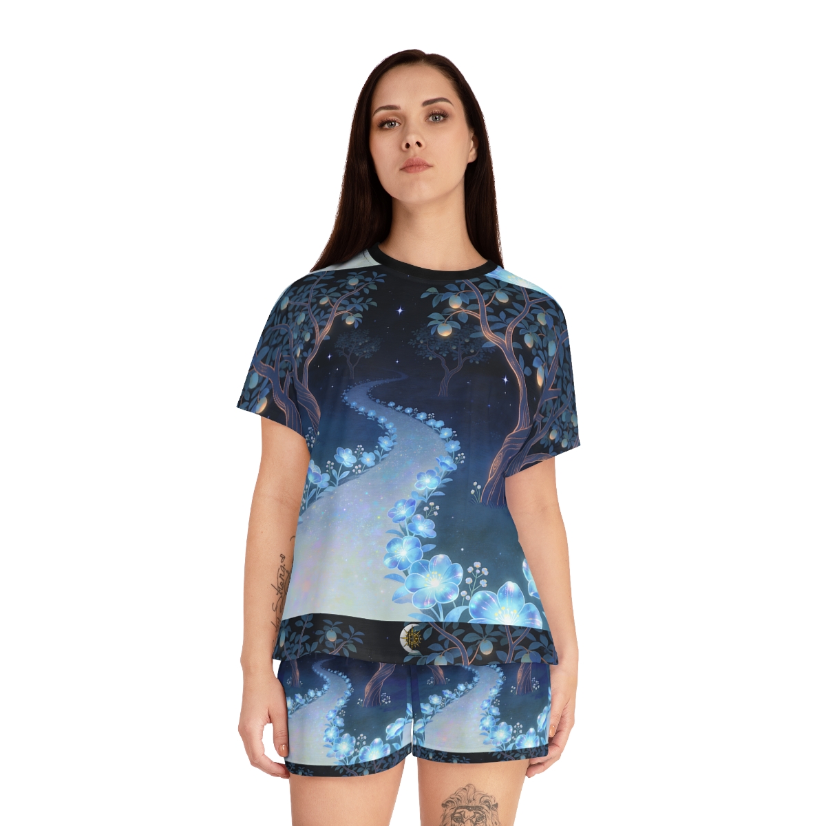 HD Starlit Orchard Women’s Short Pajama Set — additional view
