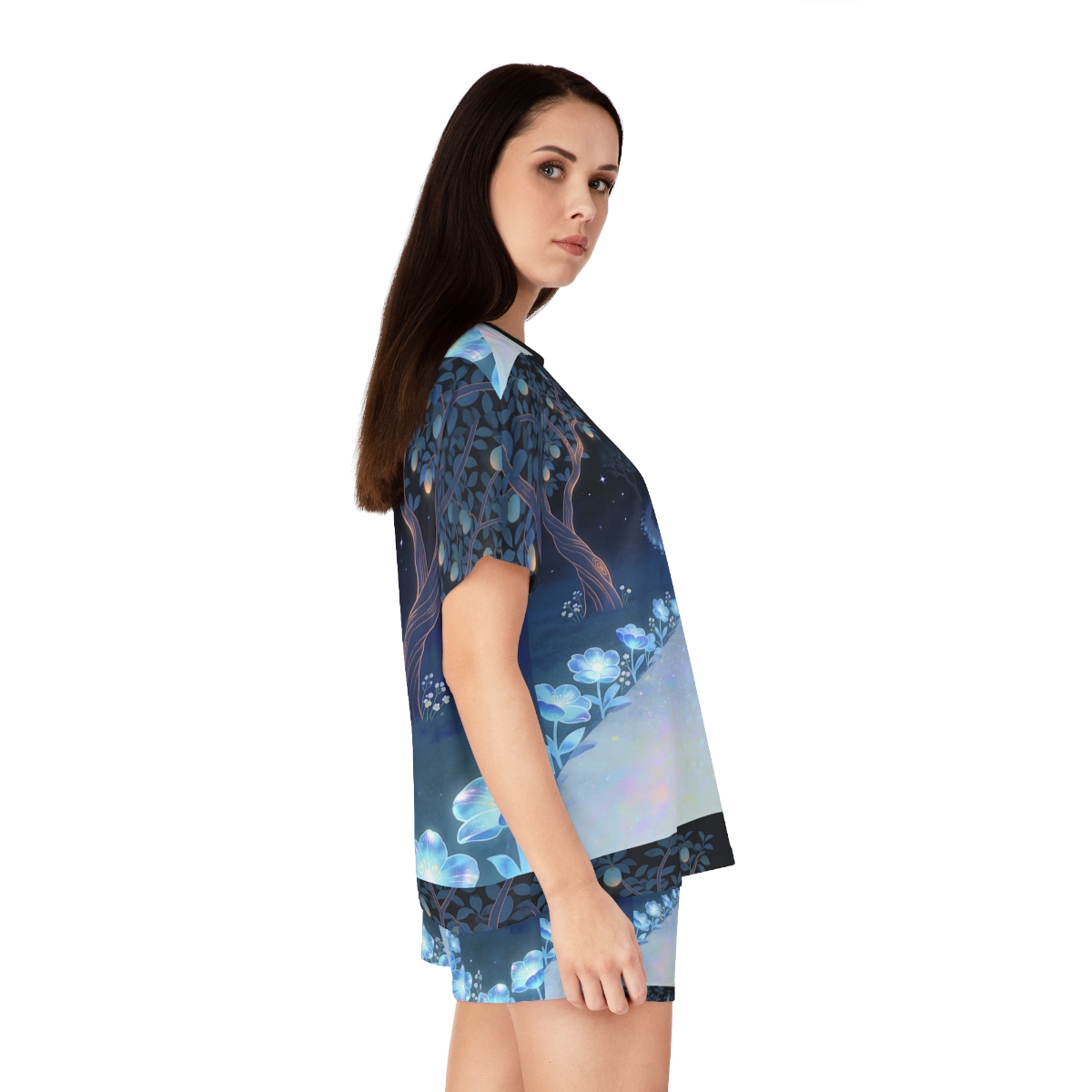 HD Starlit Orchard Women’s Short Pajama Set — additional view