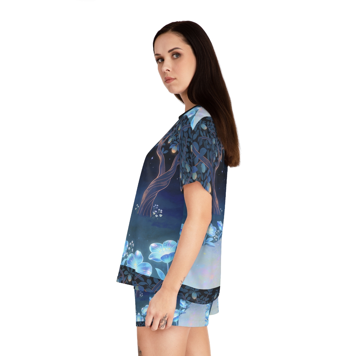 HD Starlit Orchard Women’s Short Pajama Set — additional view