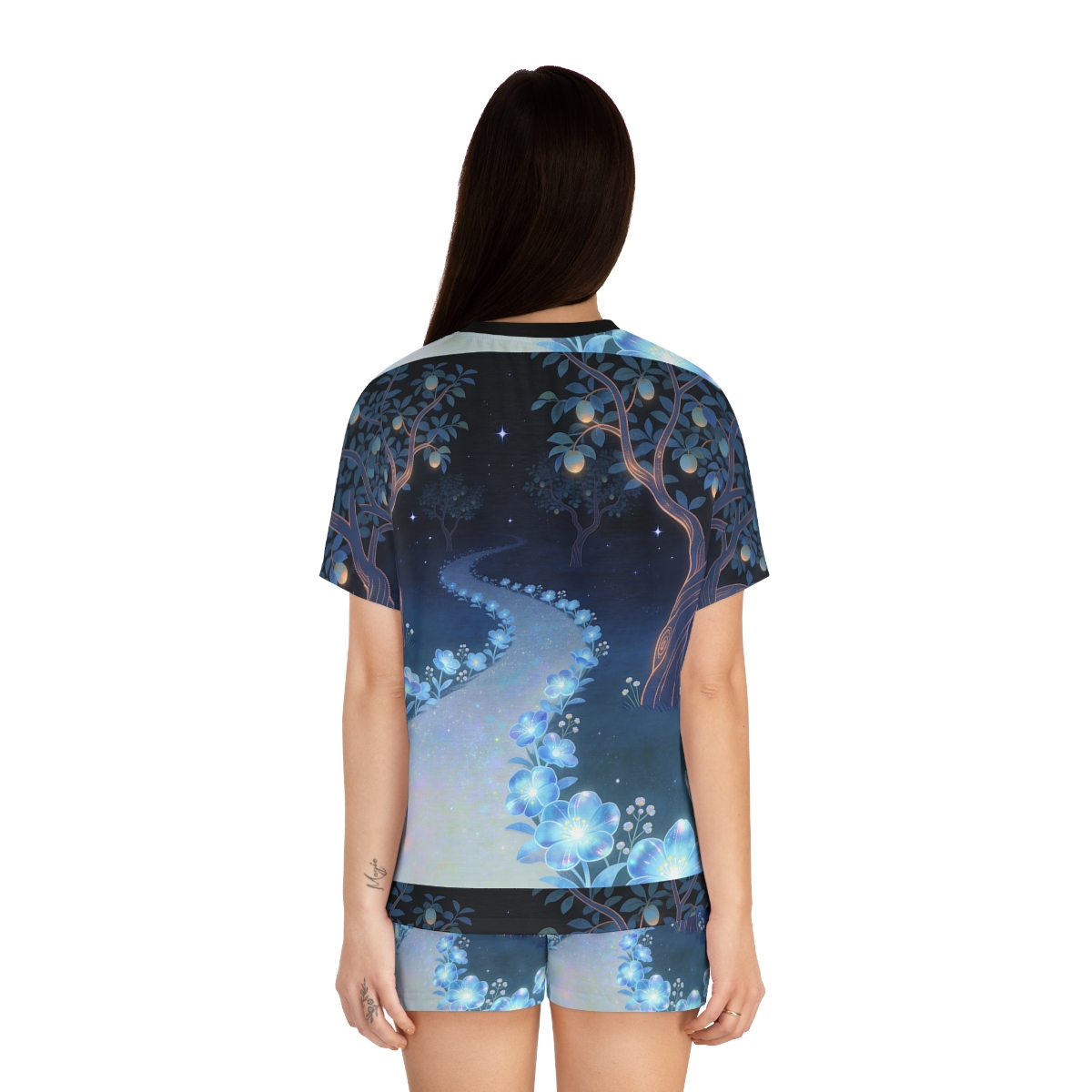 HD Starlit Orchard Women’s Short Pajama Set — additional view