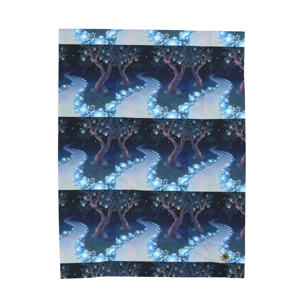 HD Starlit Orchard Velveteen Plush Blanket — additional view