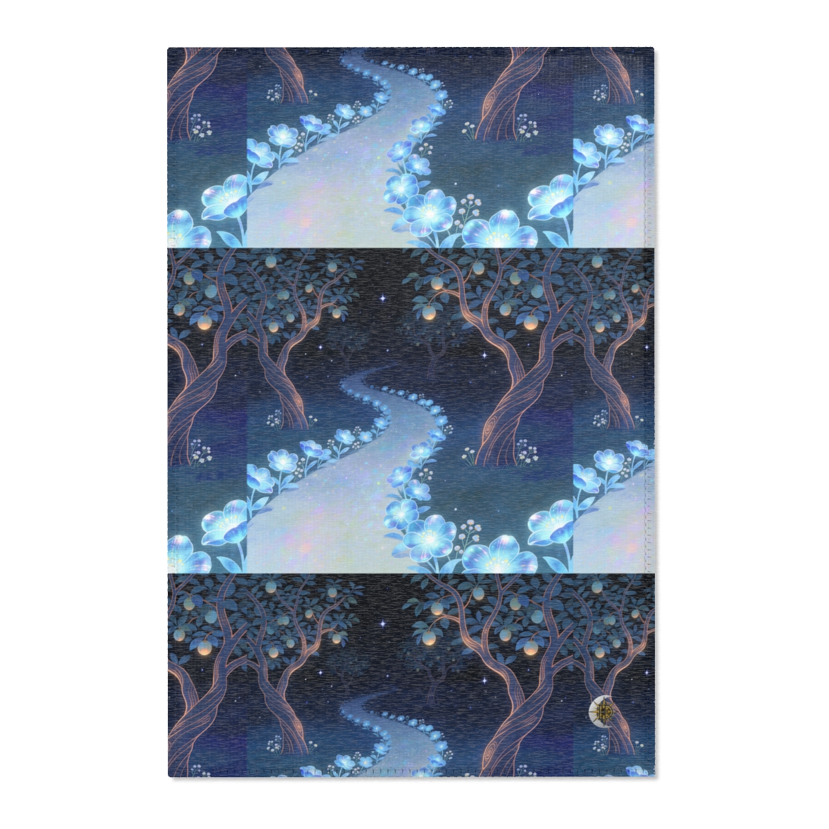 HD Starlit Orchard Polyester Chenille Area Rug
