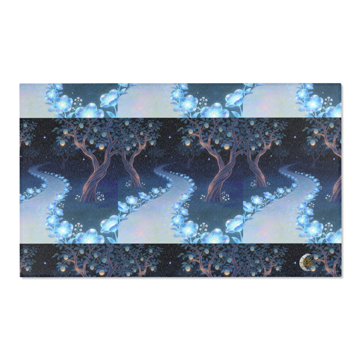 HD Starlit Orchard Polyester Chenille Area Rug — additional view