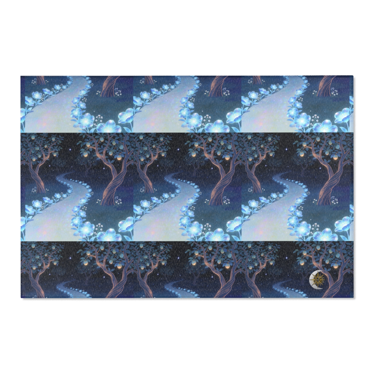 HD Starlit Orchard Polyester Chenille Area Rug — additional view