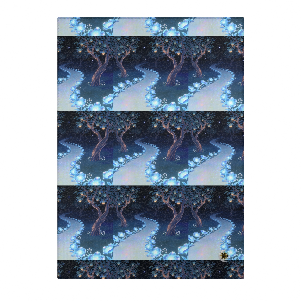 HD Starlit Orchard Polyester Chenille Area Rug — additional view