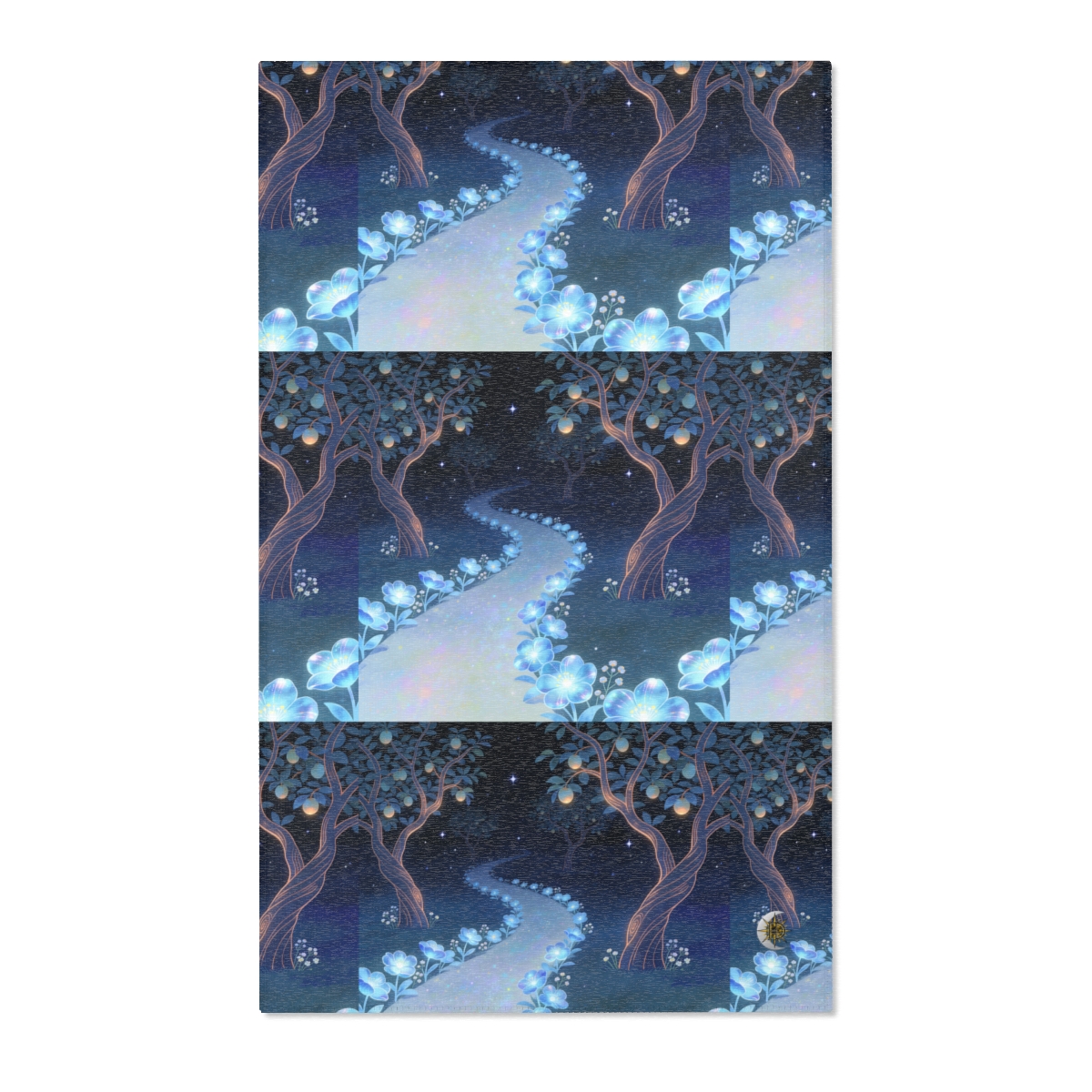 HD Starlit Orchard Polyester Chenille Area Rug — additional view