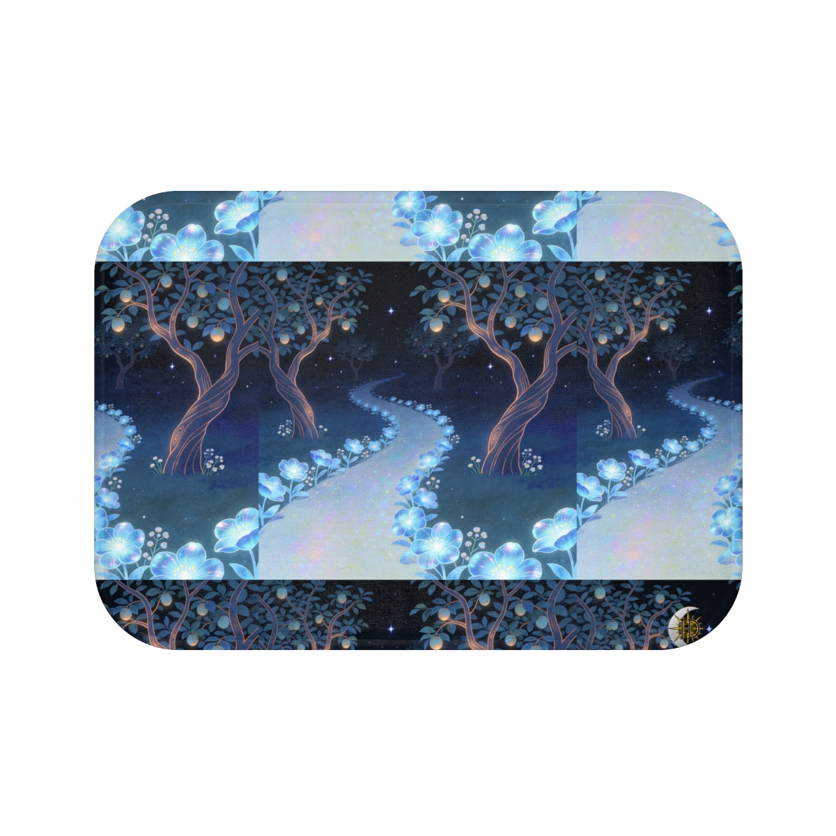HD Starlit Orchard Memory-Foam Bath Mat — additional view