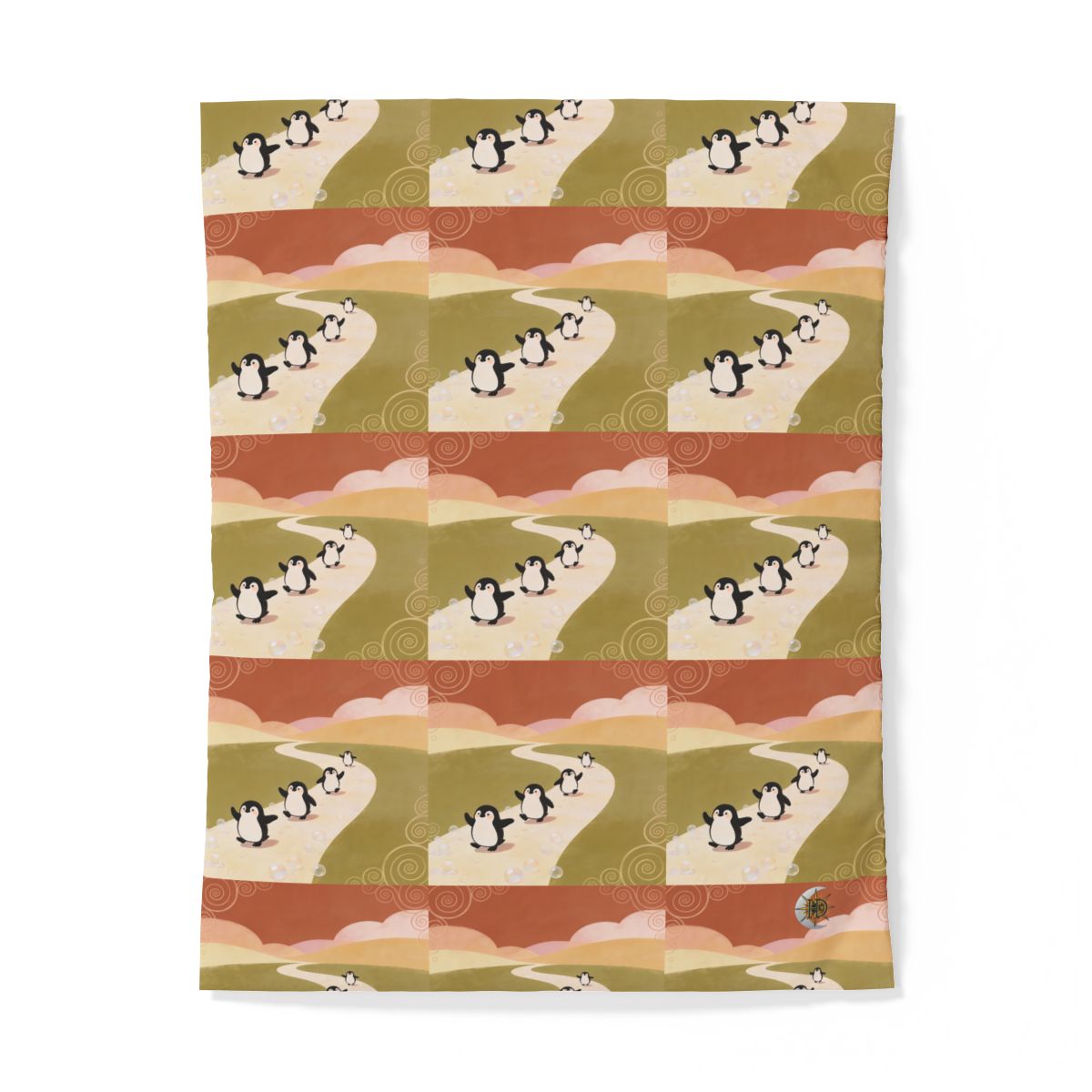 HD Ambertrail Penguins 100% Cotton Duvet Cover — additional view